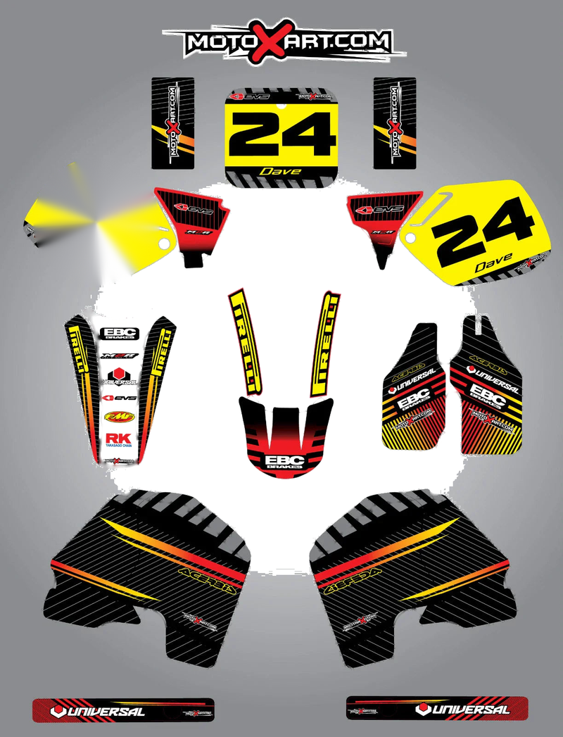 Honda CR 500 Custom Graphic Kit (1989-2001)