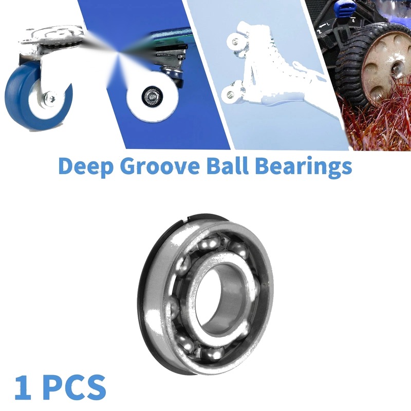 35x80x21mm Deep Groove Ball Bearings 1 Pc Silver Tone