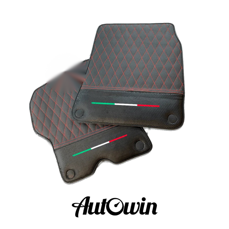 Ferrari California Leather & Carbon Edition AutoWin Floor Mats (2009-2017)