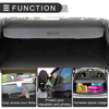 Honda Pilot (2016-2023) - Trunk Parcel Shelf Black Retractable Cargo Cover