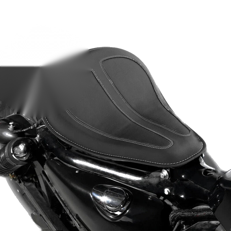Harley Sportster XL 883 1200 Solo Driver Seat w/ Spring Brackets (2004-2023)