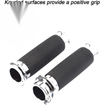 Harley Touring Sportster 883 1200 Chrome 1" Handlebar Grips (2004-2023)