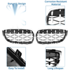 BMW 328xi M3 335xi 328i Silver Tone 1 x Front Hood Bumper Grille Grill