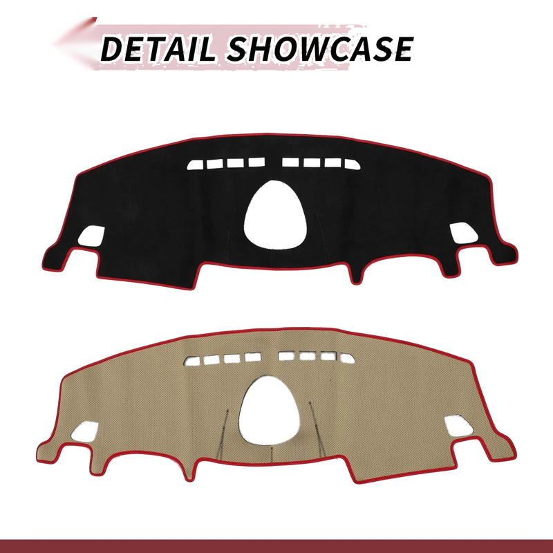 BMW Mini Clubman 2015-2024 Sun Protector Black Red Dashboard Cover Mat