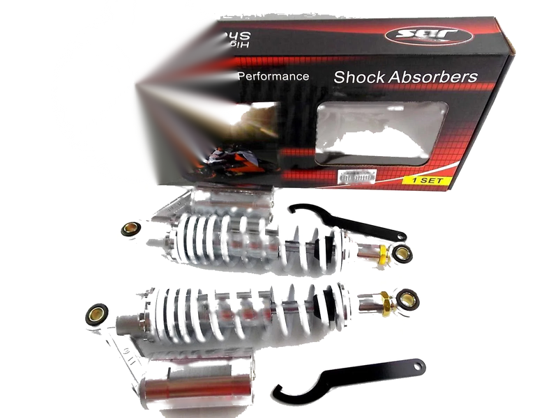 Honda CG125 325mm JBS Rear Air Nitrogen Cell Shock Absorbers