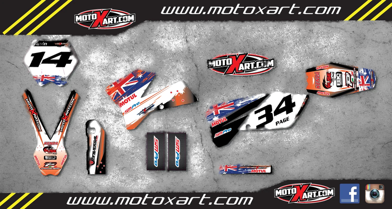 KTM SX SXF (2005-2006) Stickers AUSSIE PRIDE Custom Graphic Kit