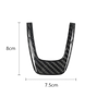 Fiat 500 / Abarth 2012-2015 Carbon Fiber Steering Wheel Center Trim