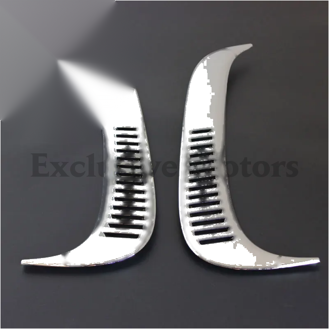 Toyota Land Cruiser Prado FJ80 Chrome Side Wind Cover (1990-1997)