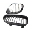 BMW E81 E82 E87 E88 Matte Black Front Kidney Grille (2007-2013)