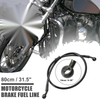 Motorcycle Hoses / 80cm 31.50" 10mm / Braided Brake Clutch Gas Oil Hoses