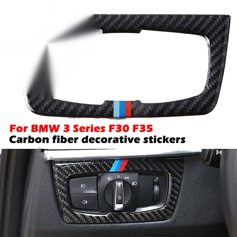 BMW 3 4 Series Real Carbon Fiber Interior Trim Decor Cover Sticker (2012-2020)
