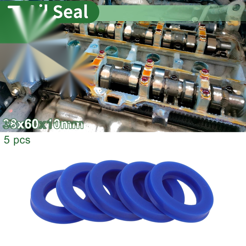 Oil Seal 38x60x10mm Seal Ring Rotary Shaft Seal TPU 5 Pcs