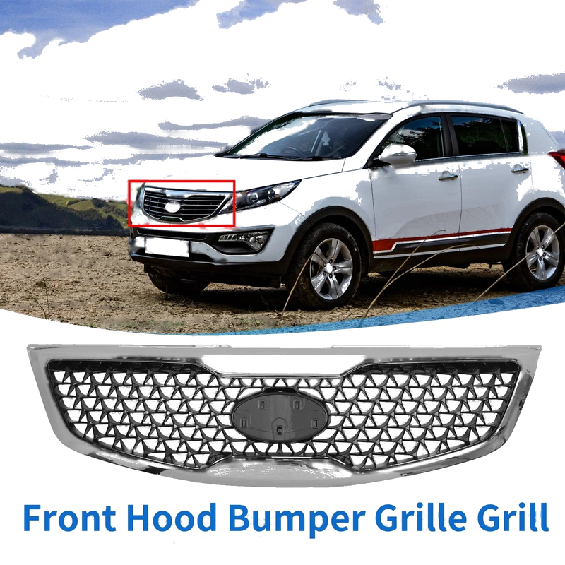 Kia Sportage Front Upper Hood Bumper Grille (2014-2016)