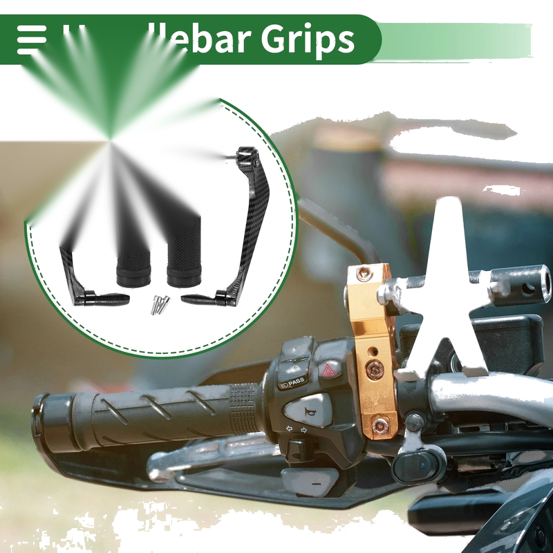 Motorcycle Motorcycle Hand Grips Cover Kit Handlebar End Grips Aluminum Alloy Black