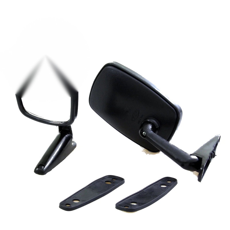 Plymouth Fury 1956-1974 Black Fender Door Mirrors Set