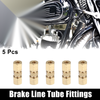 Motorcycle 5pcs / 3/8-24 / Brake Line Tube Fittings