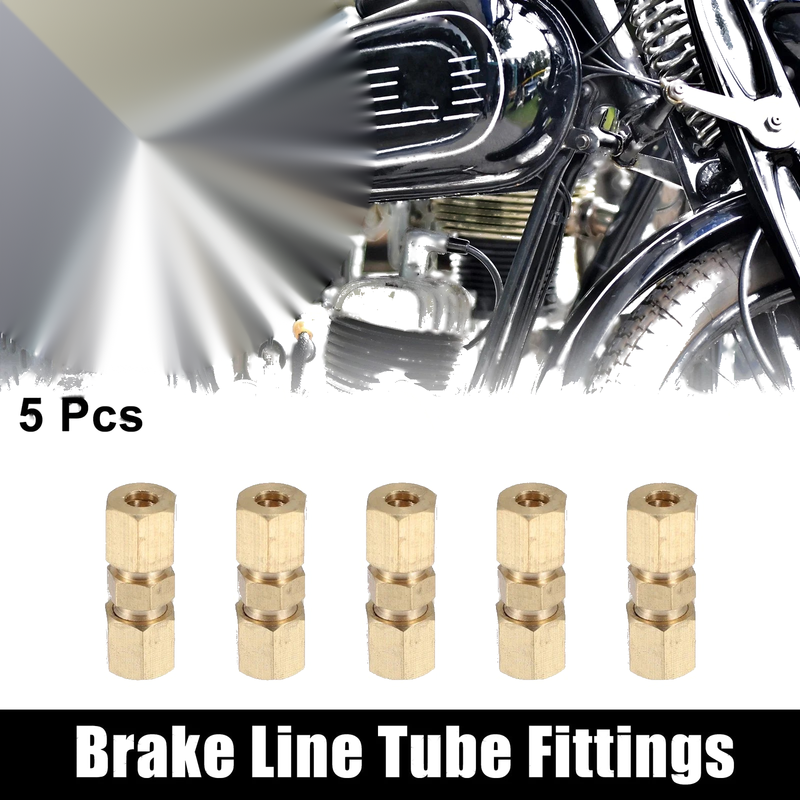 Motorcycle 5pcs / 3/8-24 / Brake Line Tube Fittings