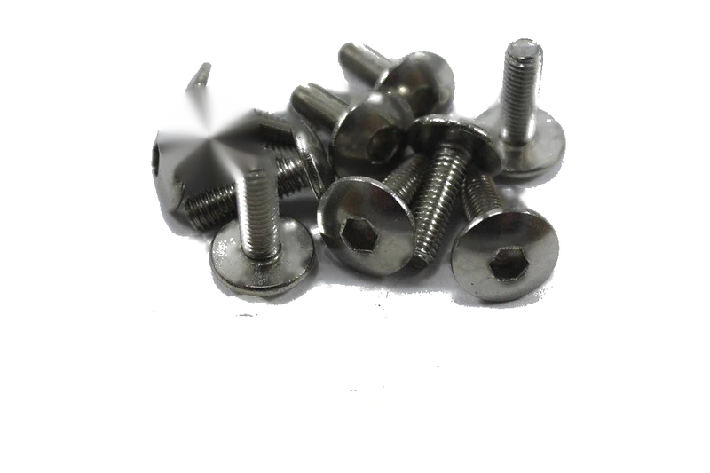 Suzuki GSX-R 10x Fairing Bolts m5 5mm Spire Speed Clips Stainless Button