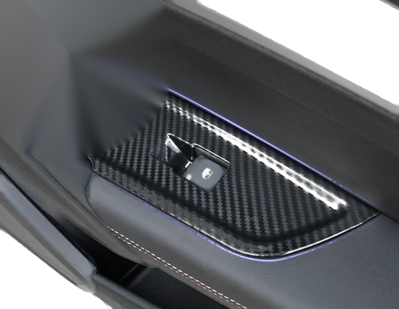 Audi Q5 LHD Carbon Fiber Window Lift Panel Switch Cover Trim (2018-2022)