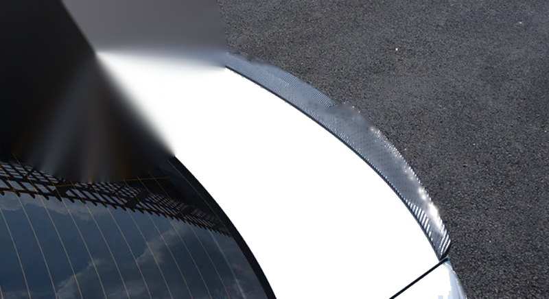 Audi A3 S3 Sedan Rear V Style Boot Spoiler Wing Carbon Fiber (2021-2023)