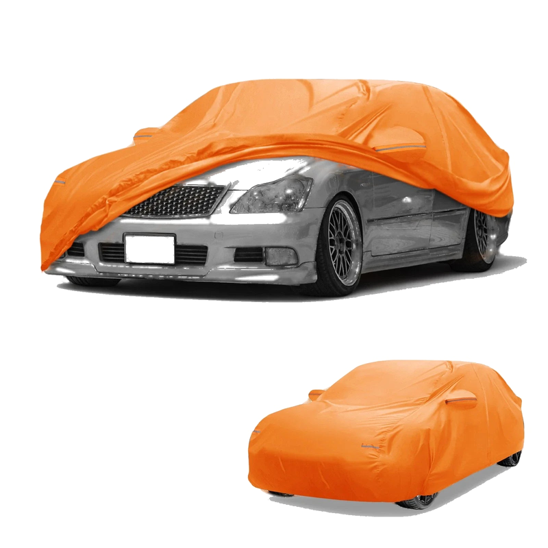 Toyota Crown Car Cover / Waterproof All Weather Orange 210D-PU with Zipper