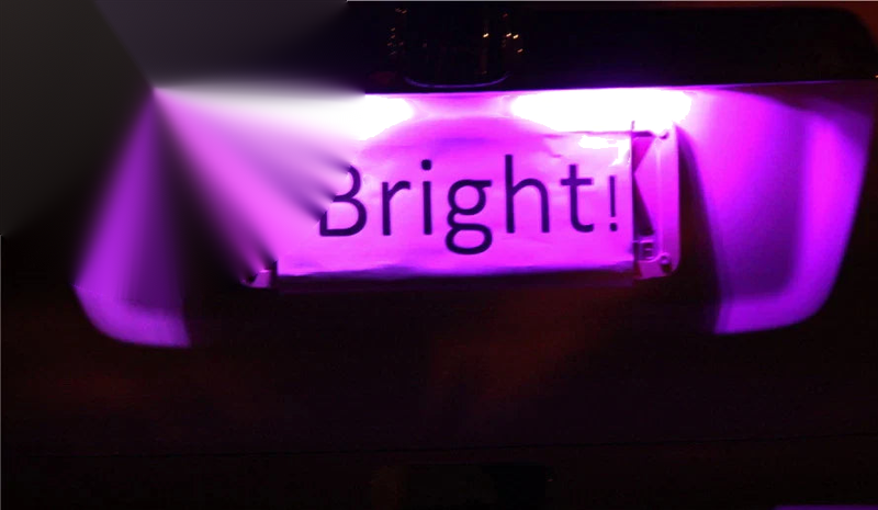 Holden Commodore VT VX VY VZ VE Bright Purple LED Number Plate