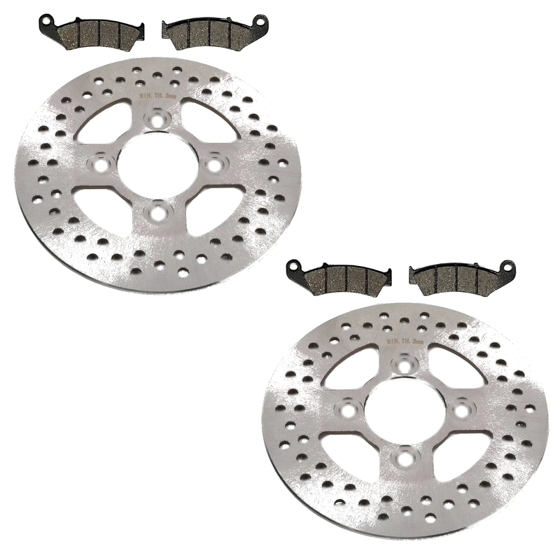 Honda TRX250R 2 x Front Rotors & Semi-Metallic Pads (1986–1987)
