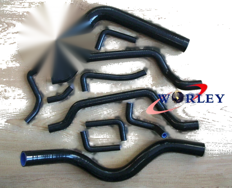Mitsubishi Eclipse DSM 90-94 Black Silicone Radiator & Heater Hose