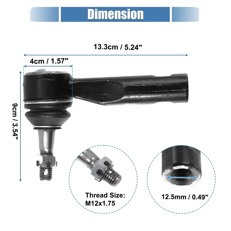 Chevrolet Equinox Front Outer Tie Rod End Links (2005-2009)