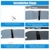 Porsche Panamera 4 Pcs Black Windshield B Pillar Trim Garnish (2010-2023)