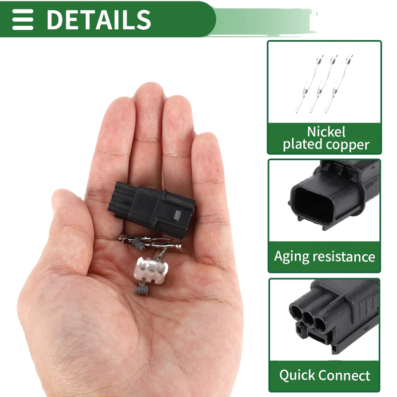 Acura 3 Pin Ignition Coil Connector Plug Male Wire Terminal