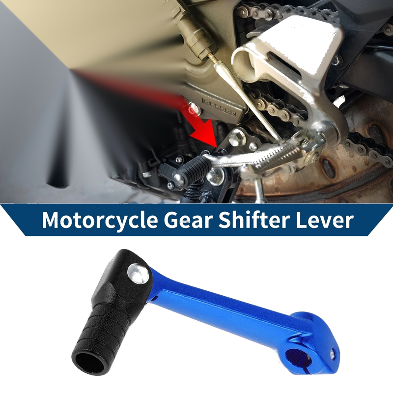 Bosuer M5 Blue Lever Black Head Folding Gear Shifter Lever