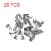 Motorcycle 20PCS / M6 x 20mm / Silver License Plates Fairing Bolts Screws
