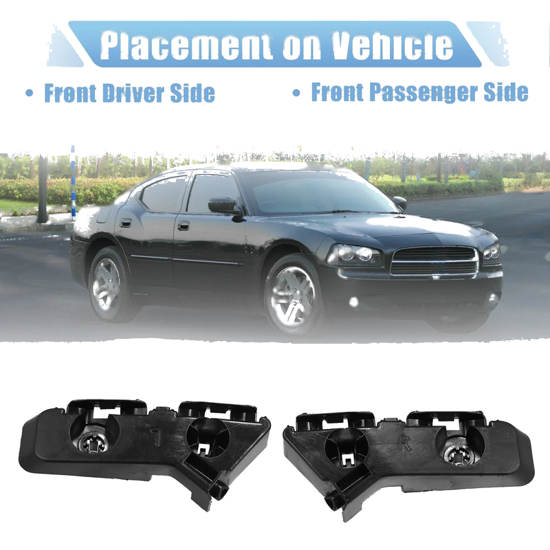 Dodge Charger 1x Left & Right Front Bumper Bracket (2011 - 2014)