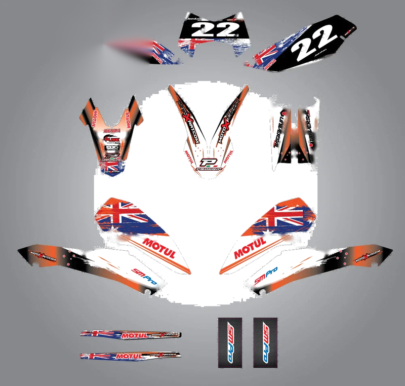 KTM LC4 SMC 690 Custom Graphic Kit - AUSSIE PRIDE (2008-2011)