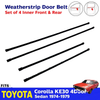 4x Inner Weatherstrip Door Belt Seal Fit Toyota Corolla KE30 TE31 4D SED 1974-79
