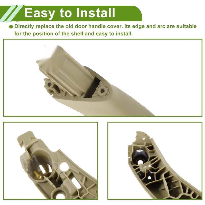 BMW 5 Series G30 Beige Door Panel Handle Pull Trim Cover