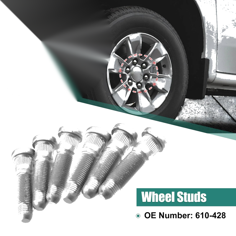 Chevrolet Silverado 3500 HD 6 x Wheel Studs M14x1.5 (2007-2010)