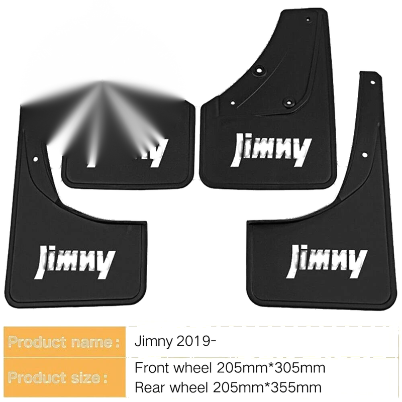Suzuki Jimny 3-Door (2018-2025) 2 x Splash Guards Mud Flaps