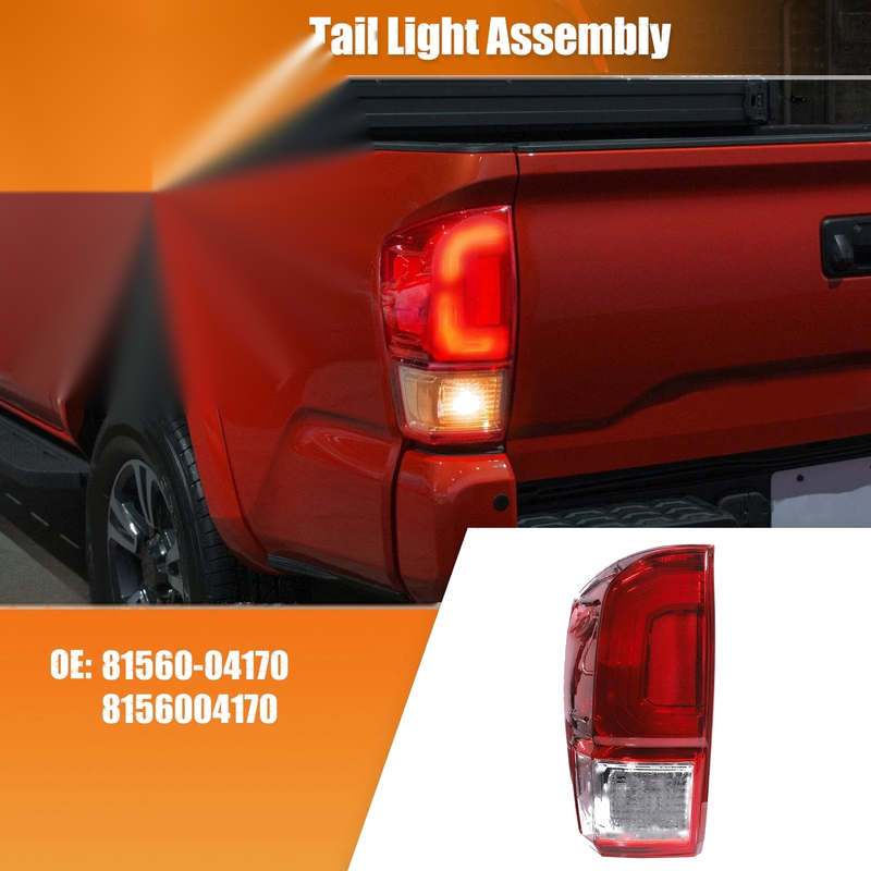 Toyota Tacoma Left Side Tail Light Assembly (2016-2019)