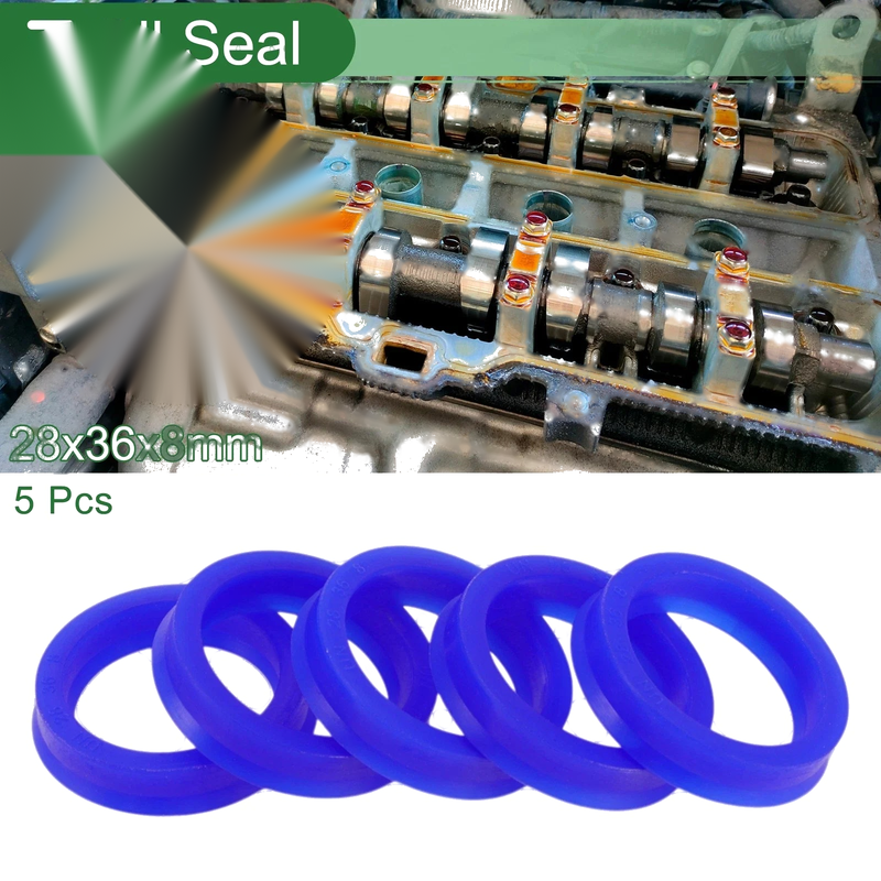Make Model Oil Seal / 28x36x8mm 5 Pcs / Rotary Shaft Seal TPU