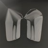 Honda GL1800 2 x Clear Headlight Guard Lens (2001-2017)