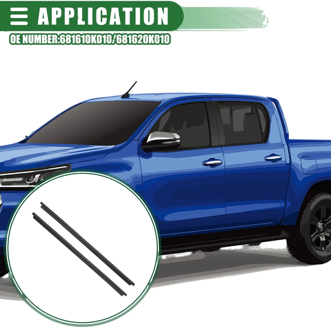 Toyota Hilux Front Door Window Weatherstrip (2005-2014)