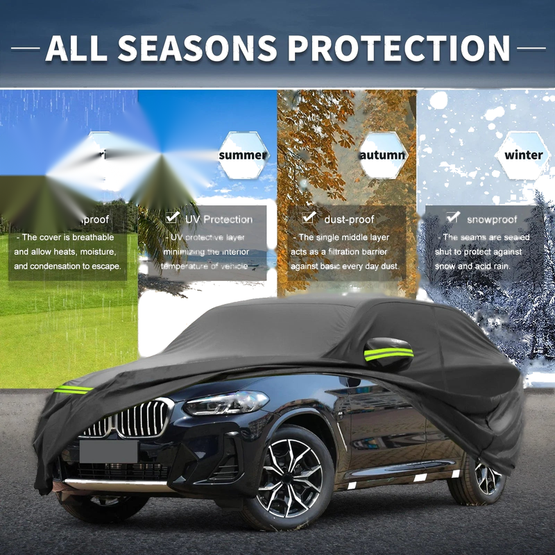 BMW X3 F25 / G01 (2010-2024) with Zipper 212D-PU Car Cover