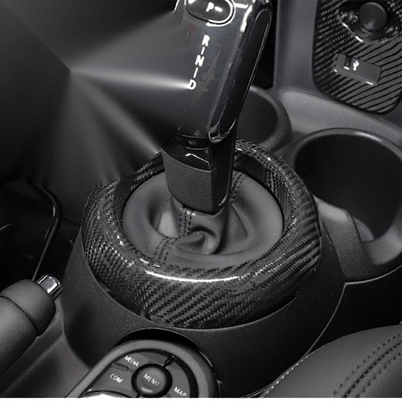 MINI Cooper F54-F60 Carbon Fiber Gear Shift Box Ring Trim Cover (2014-2023)