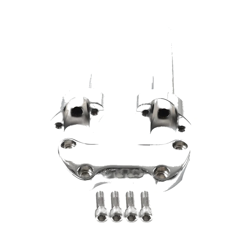 Harley Road Glide, King, Dyna, Softail Chrome 6" Handlebar Riser 1" Top Clamp