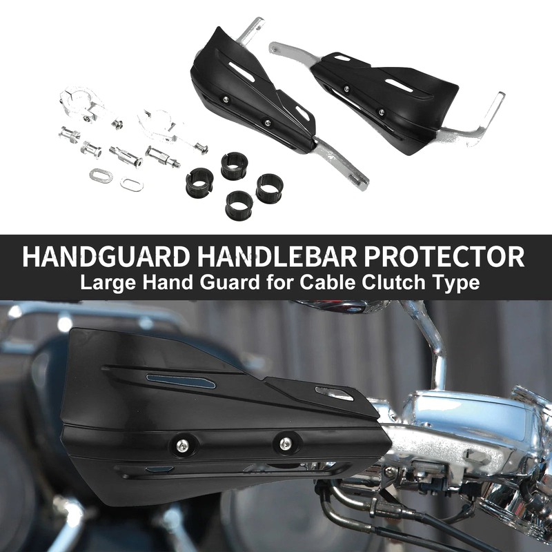 Motorcycle Set Universal Coffin Cut Large Handlebar Hand Guards