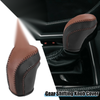 Toyota Camry Gear Shifting Knob Cover Black Brown Stitches (2018–2023)