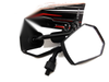 Suzuki Boulevard C90 Black White Hex Soko Mirrors (2005-2012)