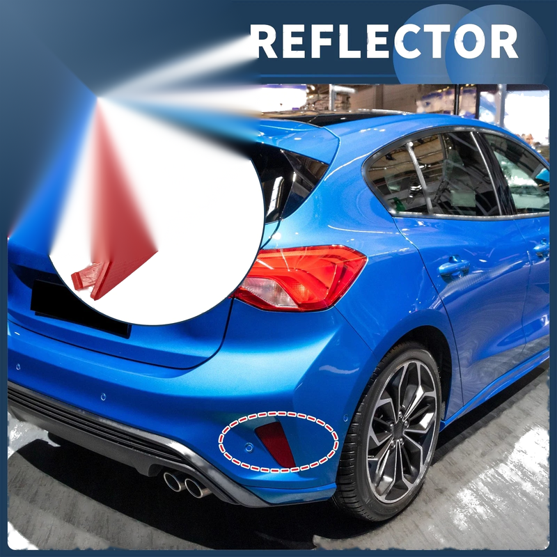 Ford Focus MK4 (2018-2023) Red 1pc Rear Right Bumper Reflector